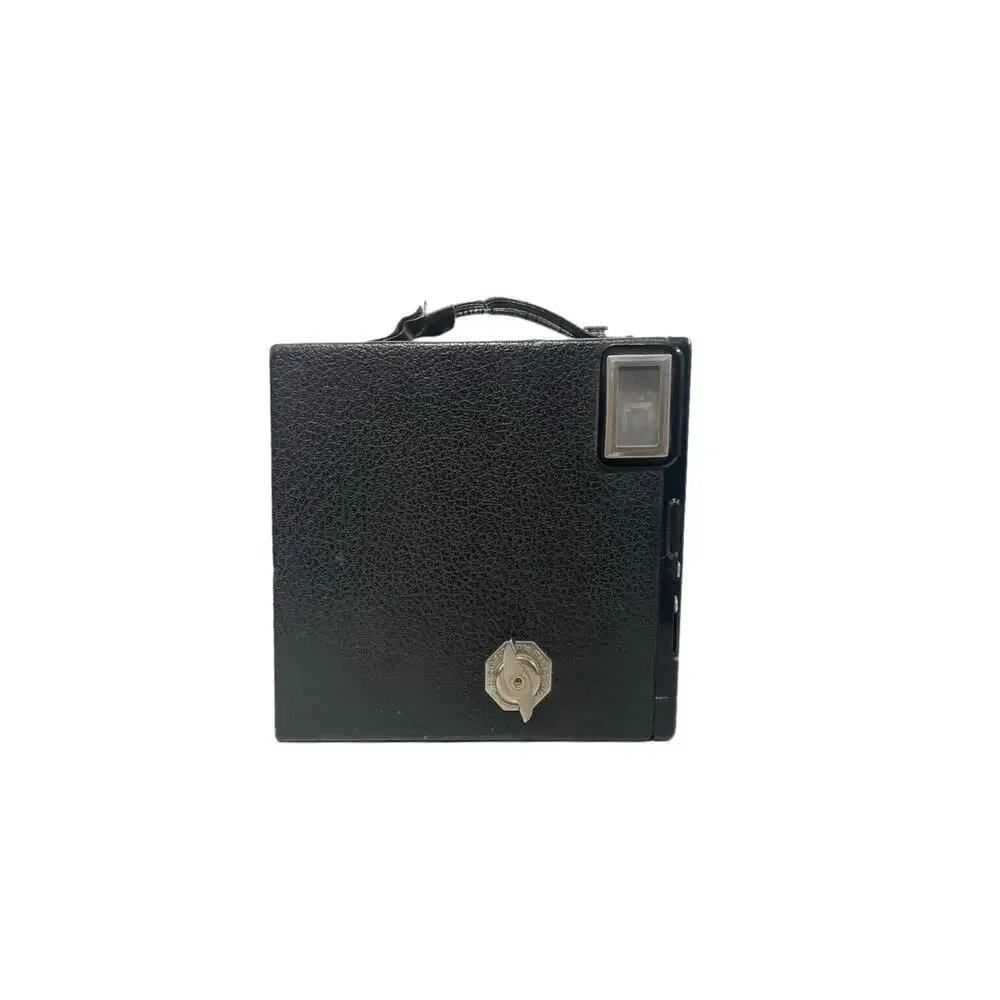 Vintage Six-16 Brownie Camera Art Deco Kodak Box Camera w/ Worn Strap